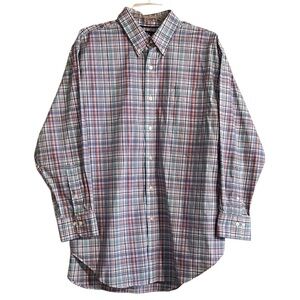 Lauren Ralph Lauren Men's Shirt Sz 17 32/33 Multi Plaid Button-Down
